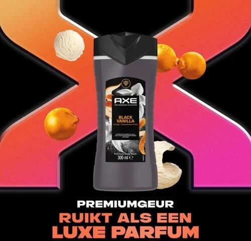 Axe Fine Fragrance Collection Black Vanilla premium douchegel 6 x 300 ml - Foto 3