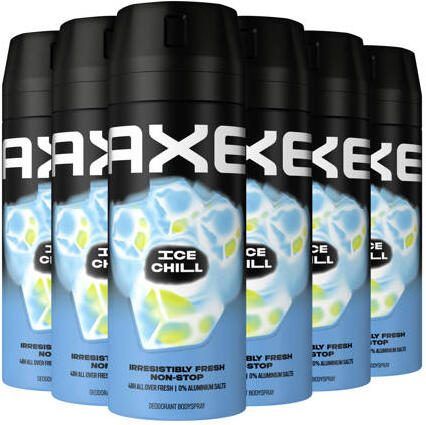 Axe Ice Chill deodorant bodyspray 6 x 150 ml | Deodorant van
