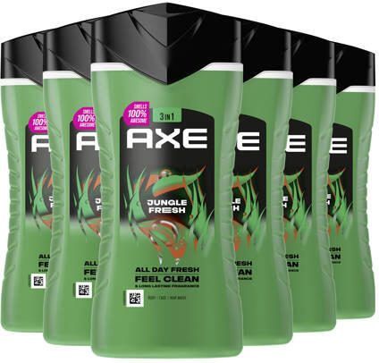 Axe Jungle Fresh 3-in-1 douchegel 6 x 250 ml | Douchegel van - Foto 3