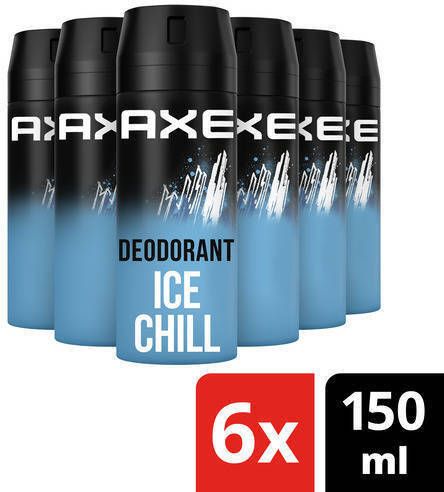 Axe Ice Chill deodorant bodyspray 6 x 150 ml | Deodorant van