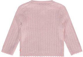 Babyface baby fijngebreid vest roze Meisjes Katoen Ronde hals Effen 74