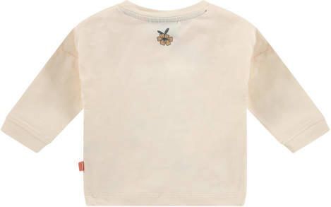 Babyface baby gebloemde longsleeve offwhite Wit Meisjes Stretchkatoen Ronde hals 62