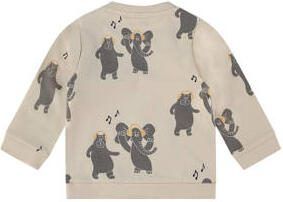 Babyface baby sweater met all over print ecru grijs All over print 68