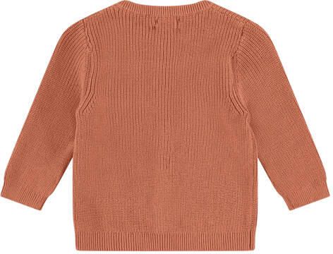 Babyface baby sweater terra Oranje Katoen Ronde hals Effen 62