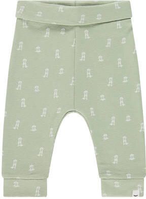 Babyface babybroek groen Stretchkatoen All over print