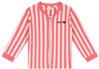 Babyface gestreept sweatvest roze wit Streep