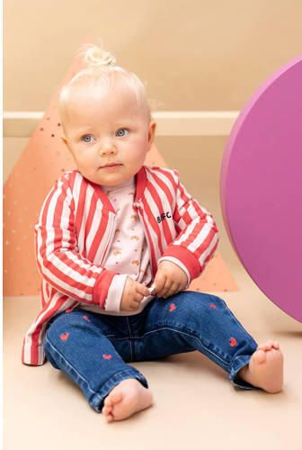 Babyface gestreept sweatvest roze wit Streep - Foto 2