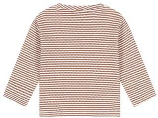 Babyface gestreepte longsleeve bruin Jongens Katoen Ronde hals Streep