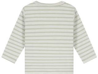 Babyface gestreepte longsleeve mintgroen Stretchkatoen Ronde hals