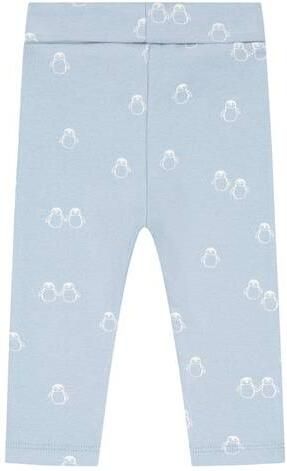 Babyface katoenen babybroek met print lichtblauw Stretchkatoen