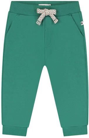 Babyface katoenen relaxed fit babybroek groen Jongens Stretchkatoen Effen