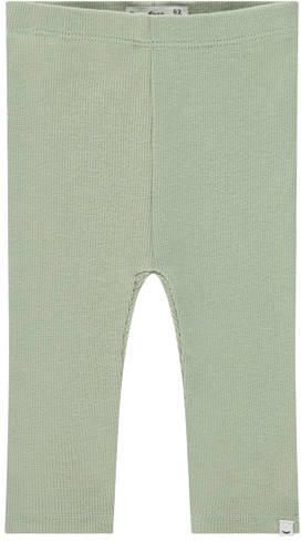 Babyface legging groen fijn gebreid Broek Jongens Stretchkatoen Effen