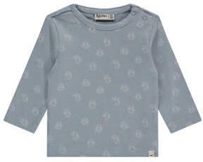 Babyface longsleeve blauw Jongens Stretchkatoen Ronde hals All over print