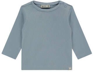 Babyface longsleeve blauw rib gebreid Jongens Stretchkatoen Ronde hals