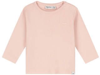 Babyface longsleeve lichtroze Stretchkatoen Ronde hals