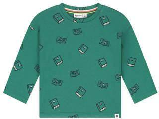 Babyface longsleeve met print groen Jongens Stretchkatoen Ronde hals