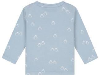 Babyface longsleeve met print lichtblauw Stretchkatoen Ronde hals