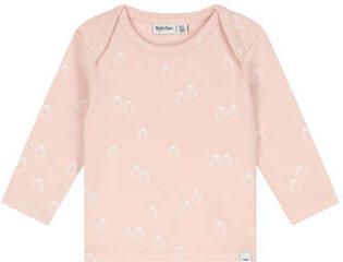 Babyface longsleeve met print lichtroze Stretchkatoen Ronde hals