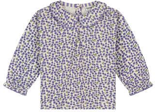 Babyface rechtvallende longsleeve met print lila Paars Meisjes Katoen Peter Pan-kraag