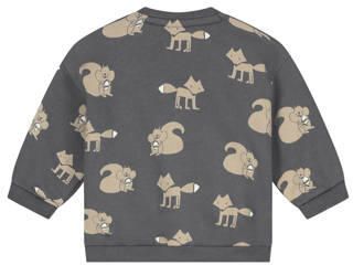 Babyface rechtvallende sweater met print antraciet Grijs Jongens Katoen Ronde hals - Foto 2