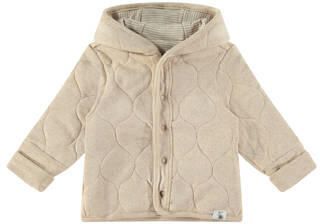Babyface reversible tussenjas beige Stretchkatoen Capuchon 56