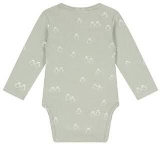 Babyface romper met print lichtgroen Stretchkatoen Ronde hals