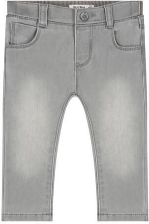 Babyface straight leg jeans lichtgrijs Jongens Stretchdenim Effen