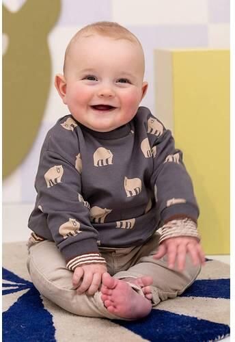 Babyface sweater met print grijs beige All over print - Foto 2