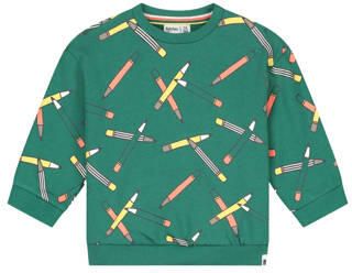 Babyface sweater met print groen All over print