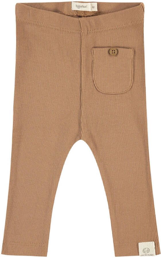 Babyface baby regular fit broek bruin Jongens Stretchkatoen Effen 56