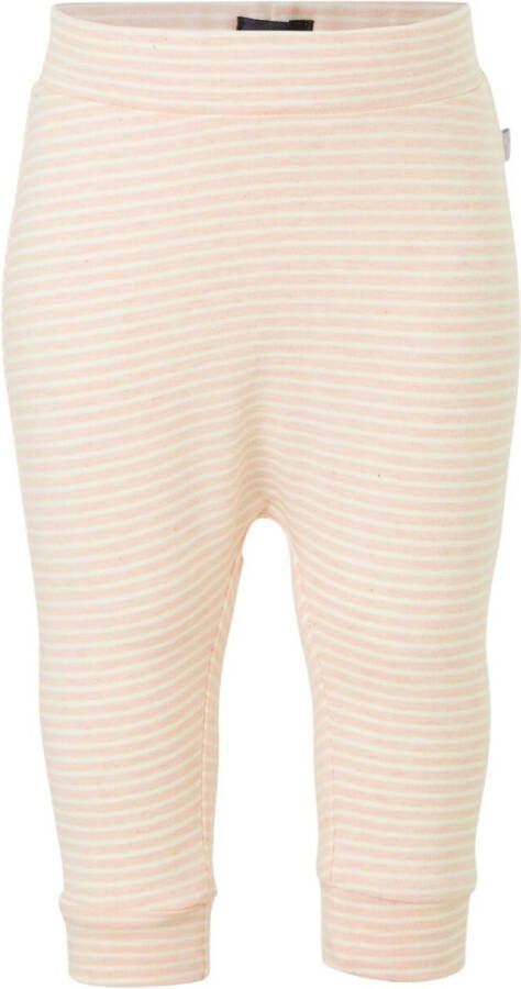 Babyface baby gestreepte broek lichtroze wit Meisjes Stretchkatoen Streep 50