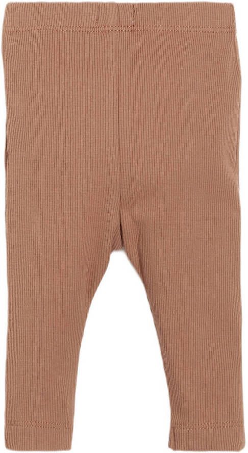 Babyface baby regular fit broek bruin Stretchkatoen Effen 50
