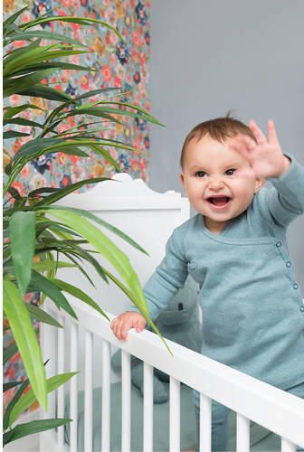 Baby's Only baby jurk Groen Meisjes Katoen V-hals Effen 50 - Foto 3