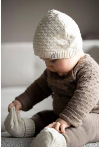Baby's Only baby muts Miracle offwhite Ecru Katoen Effen maat 0-3 mnd - Foto 3