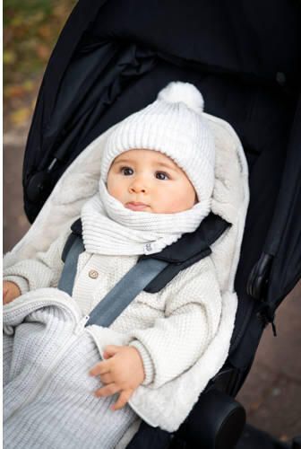 Baby's Only colsjaal Cool offwhite Ecru Acryl Effen - Foto 3
