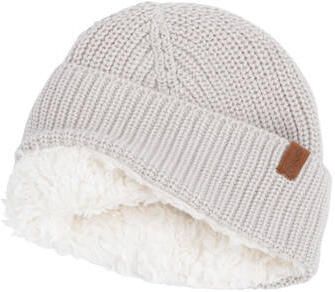 Baby's Only gebreid baby mutsje warm linen Ecru Katoen 6-12 mnd - Foto 2