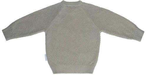 Baby's Only gebreide trui Willow lichtgroen Jongens Katoen Ronde hals Effen 74