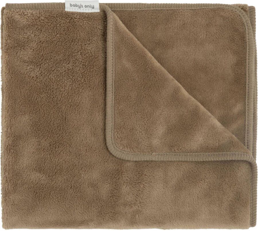 Baby's Only baby ledikantdeken Cozy 100x135 cm clay Babydeken Bruin Effen