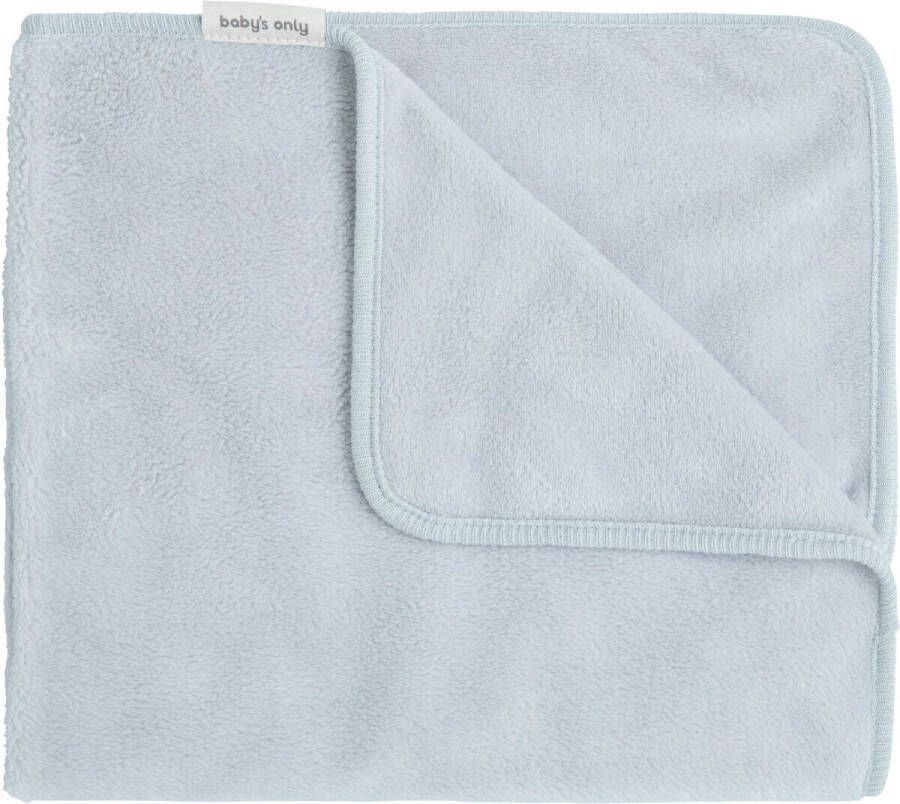 Baby's Only baby ledikantdeken Cozy 100x135 cm misty blue Babydeken Blauw