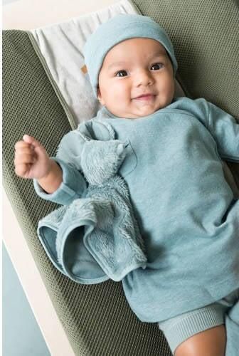 Baby's Only Melange mutsje mt. 2 stonegreen Groen Katoen