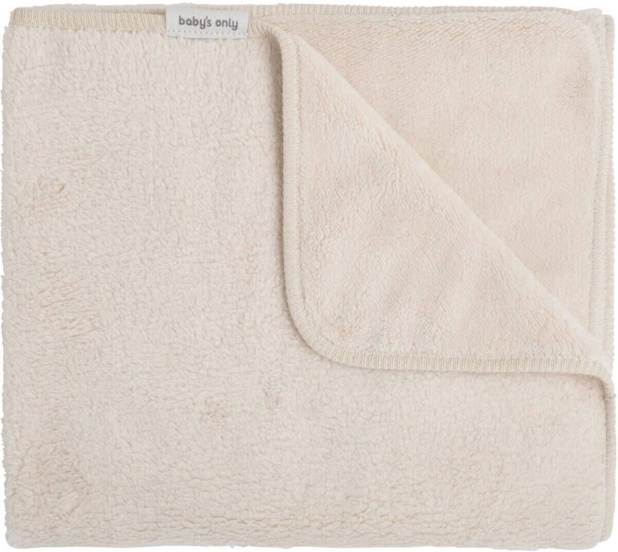 Baby's Only baby wiegdeken Cozy 70x95 cm warm linen Babydeken Ecru Effen