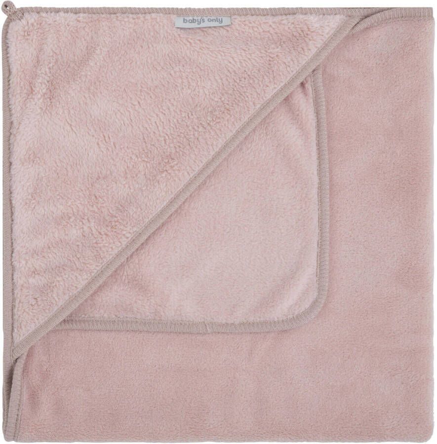 Baby's Only wikkeldeken Cozy 75x75 cm 5-puntsgordel oud roze Effen