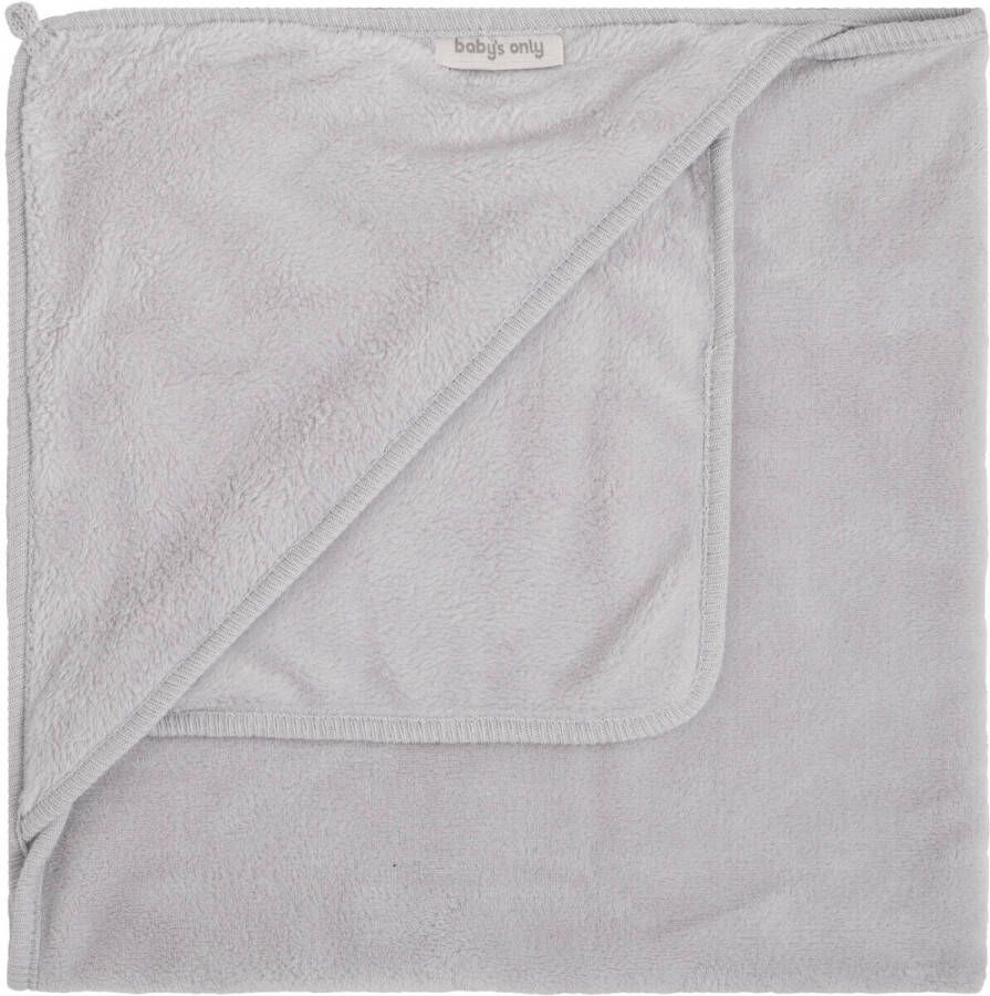 Baby's Only wikkeldeken Cozy 75x75 cm 5-puntsgordel dusty grey Grijs Effen