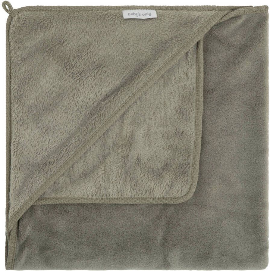 Baby's Only wikkeldeken Cozy 75x75 cm 5-puntsgordel urban green Groen Effen