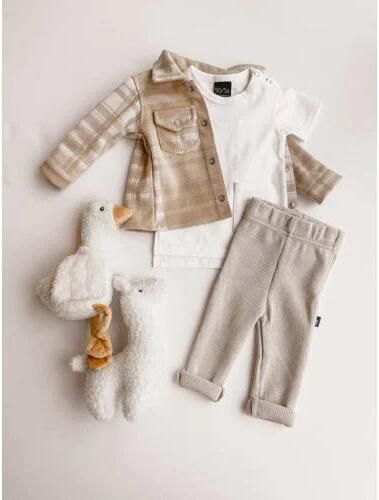 Babystyling baby broek beige Jongens Katoen Effen 50 56 - Foto 3