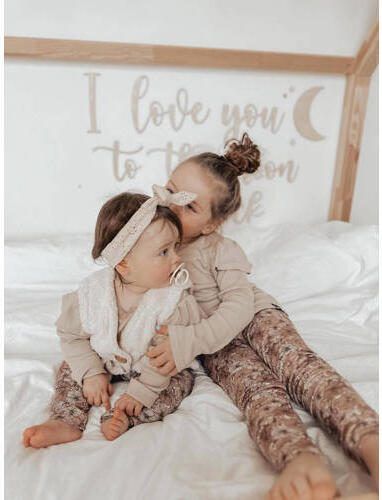 Babystyling baby gebloemde legging oudroze Meisjes Katoen Bloemen 74 80 - Foto 2