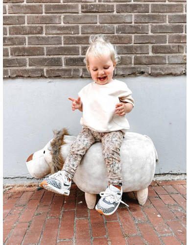 Babystyling baby gebloemde legging roze zachtoranje Meisjes Katoen Bloemen 86 92