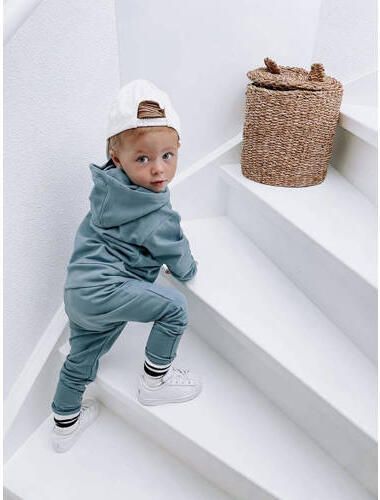 Babystyling baby hoodie blauw Sweater 62 68 | Sweater van