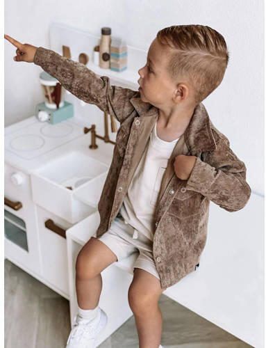 Babystyling baby sweatshort beige Korte broek Jongens Katoen Effen 62 68 - Foto 2