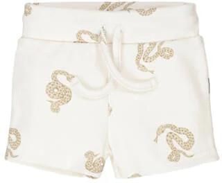 Babystyling sweatshort met print ecru Korte broek Jongens Stretchkatoen